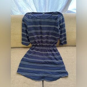 old navy mini blue dress